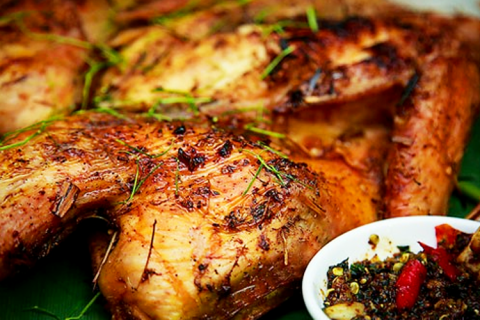 Gà Nướng Lá Chanh